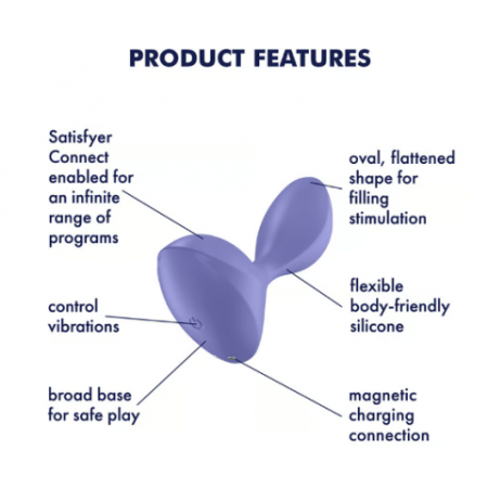 Satisfyer Sweet Seal - анальная вибропробка (управление через телефон)